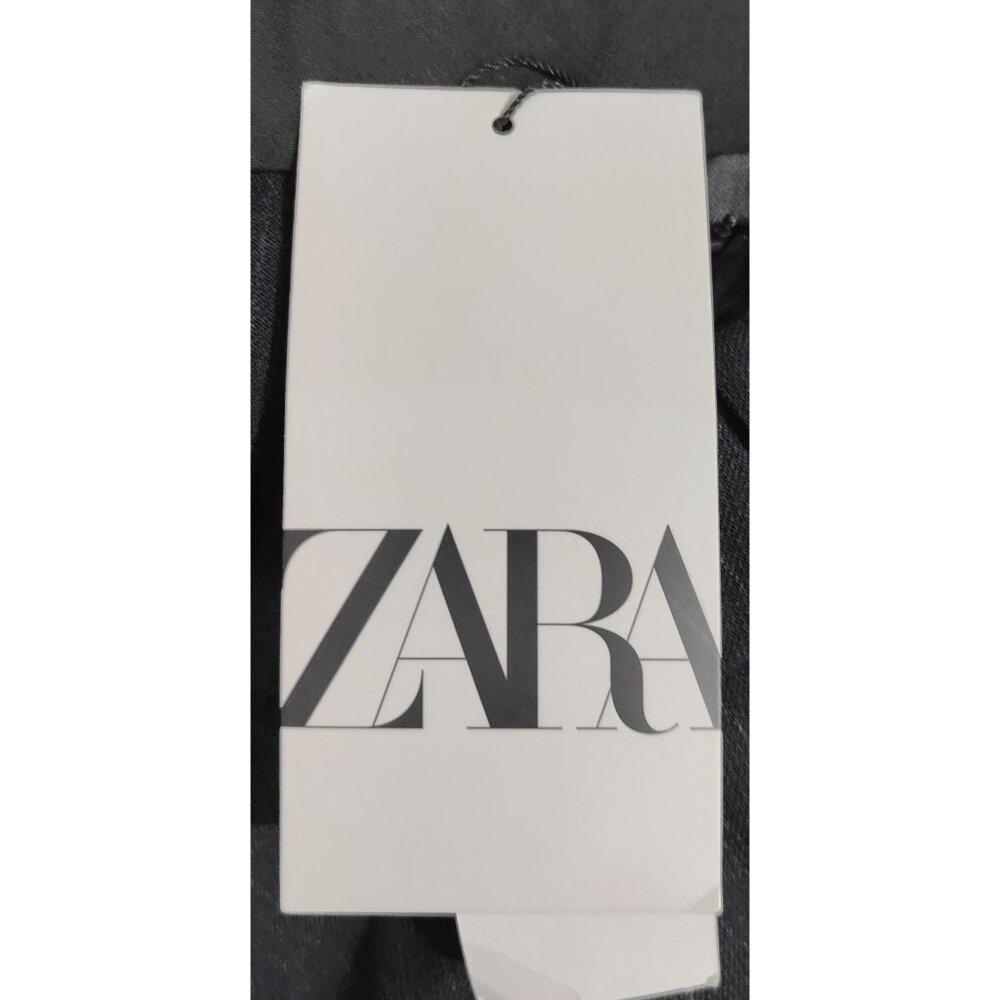 Zara Women's Black Pinstripe Dress Pants Size M - Picture 4 of 5